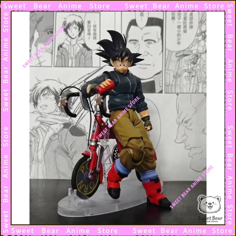 Tonsenarttoys Kamione Goku Sun Dragon Ball Bike 01A 01B  SHF Fly Page Ride Bike Gogeta Anime Action Figures Toy Model Collection