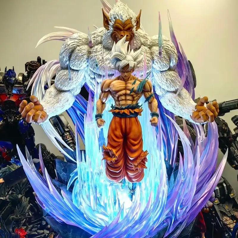 31cm Dragon Ball Great Ape King Son Goku Ultra Huge And Domineering Action Figurine Statue Model Game Combat Posture Ornament