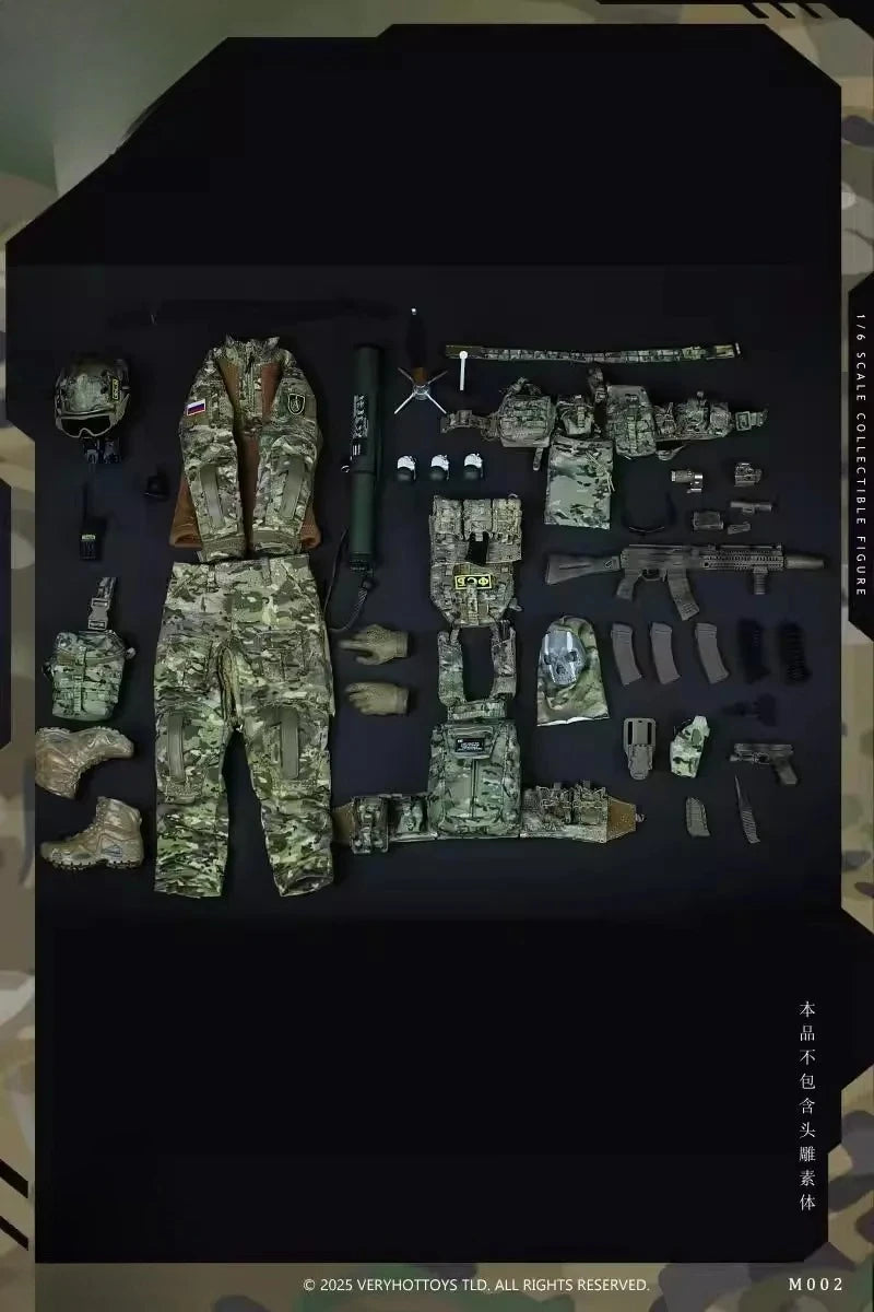 VERYHOT M002 Presale 1/6 Scale Male Russian Alpha Special Forces Clothes Set Model Fit 12'' Action Figure Body Doll Set Model