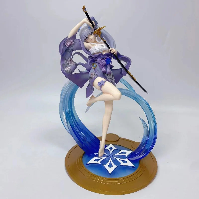 New Genshin Impact Anime Game Peripherals Kamisato Ayaka Princess Egret Pvc Model Anime Game Figure Simulation Gift For Holiday