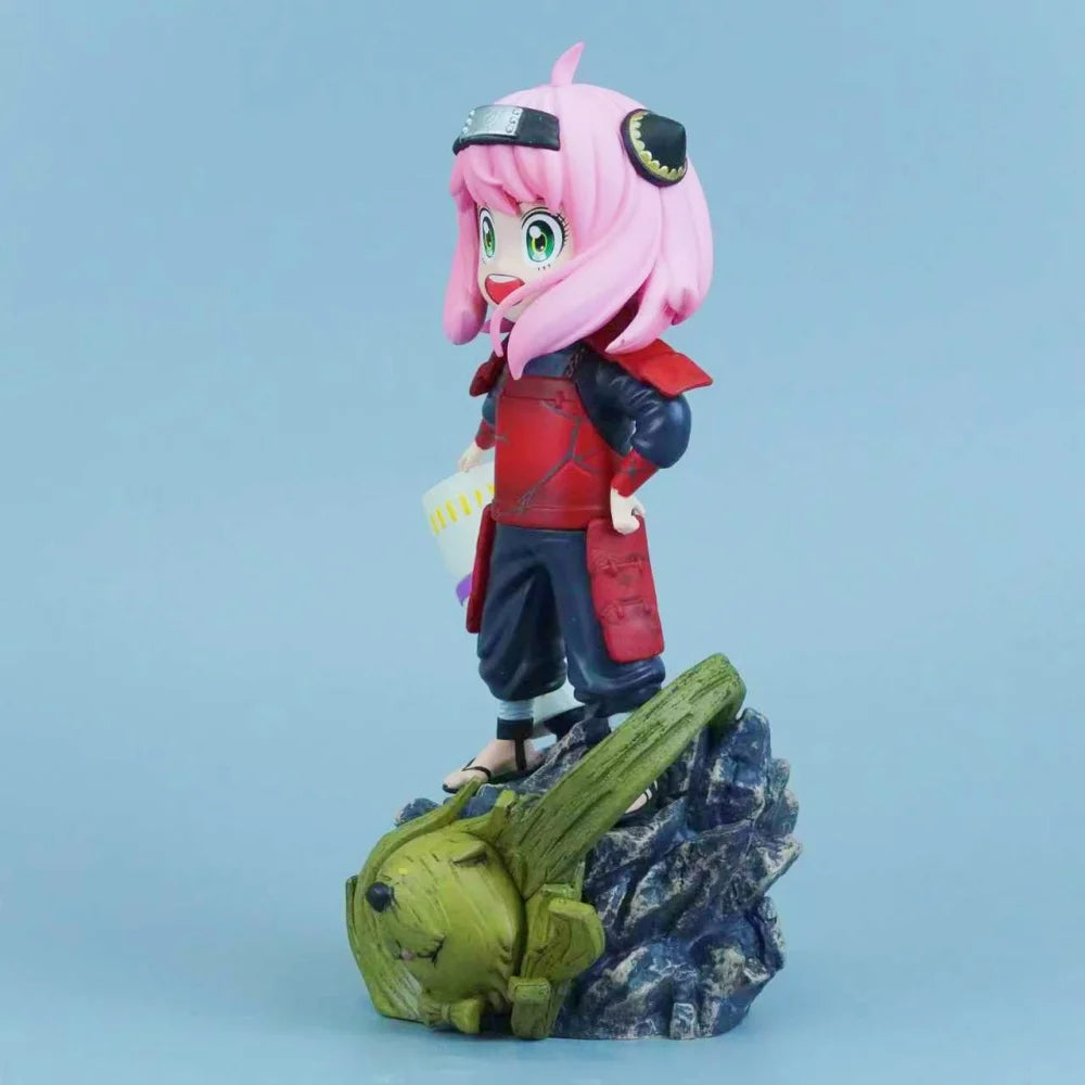 19cm/7.48in Anime NARUTO Figure Anya Forger Cosplay Senju Hashirama Action Figures Pvc Statue Collection Model Toys Gifts