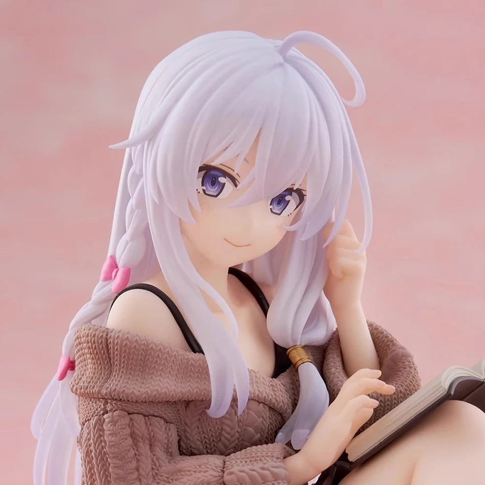 Anime Wandering Witch The Journey Of Elaina Anime Figures Model Elaina Sweater Doll PVC Collection Action Figure Ornaments Model