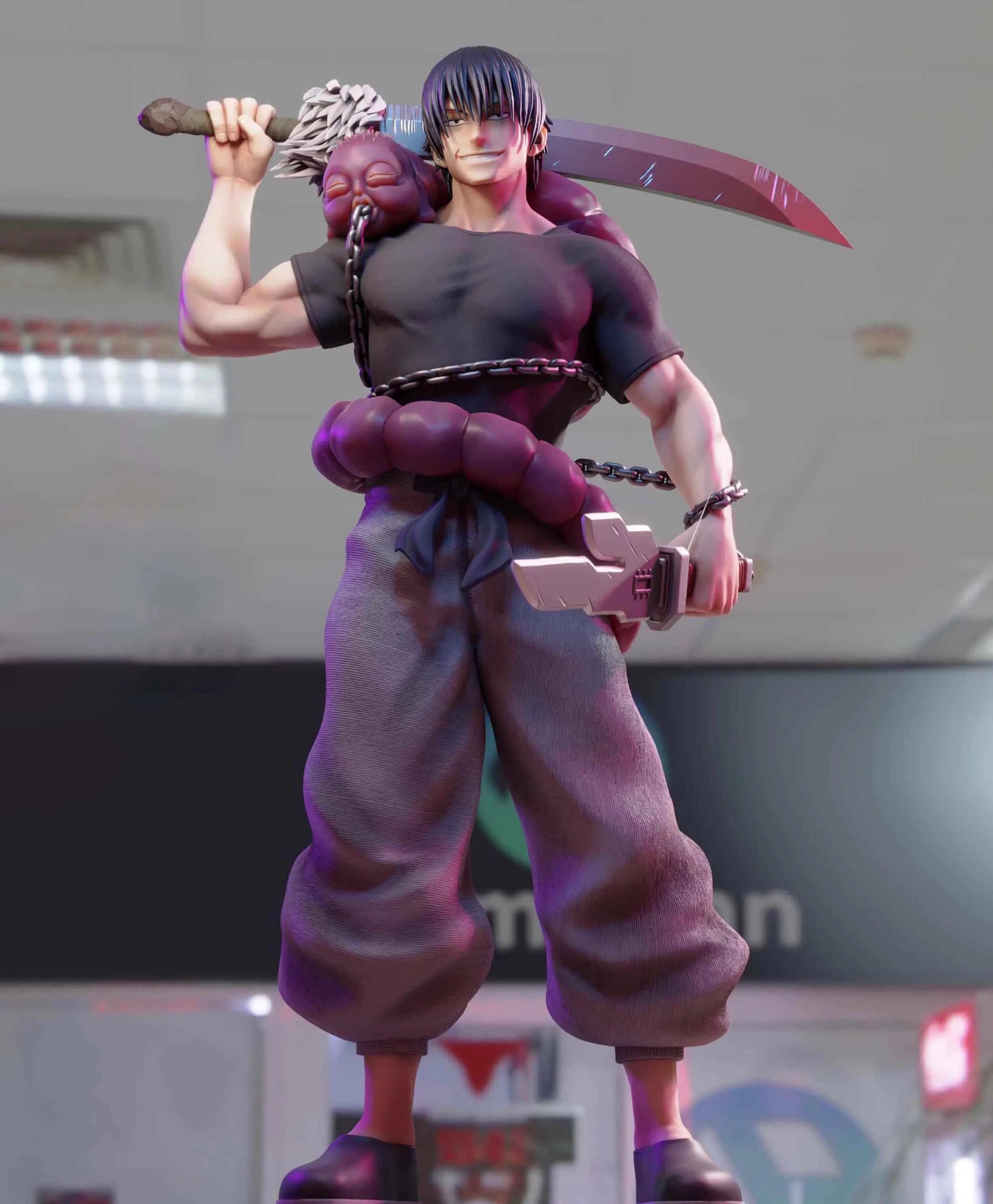 JJK Аниме Toji Fushiguro Figure Strongest Warrior Toji Action Figures Колекционерска кукла Модел Fushiguro Toji figurine Boy Gifts