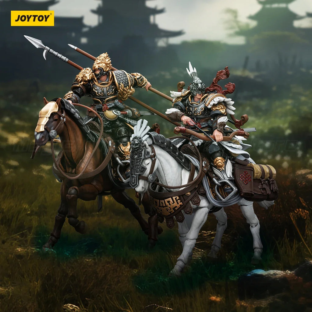 【MT】JOYTOY Dark Source Jiang Hu Northern Hanland Empire White Feather Armored Horse Toy 1/18 Action Figure