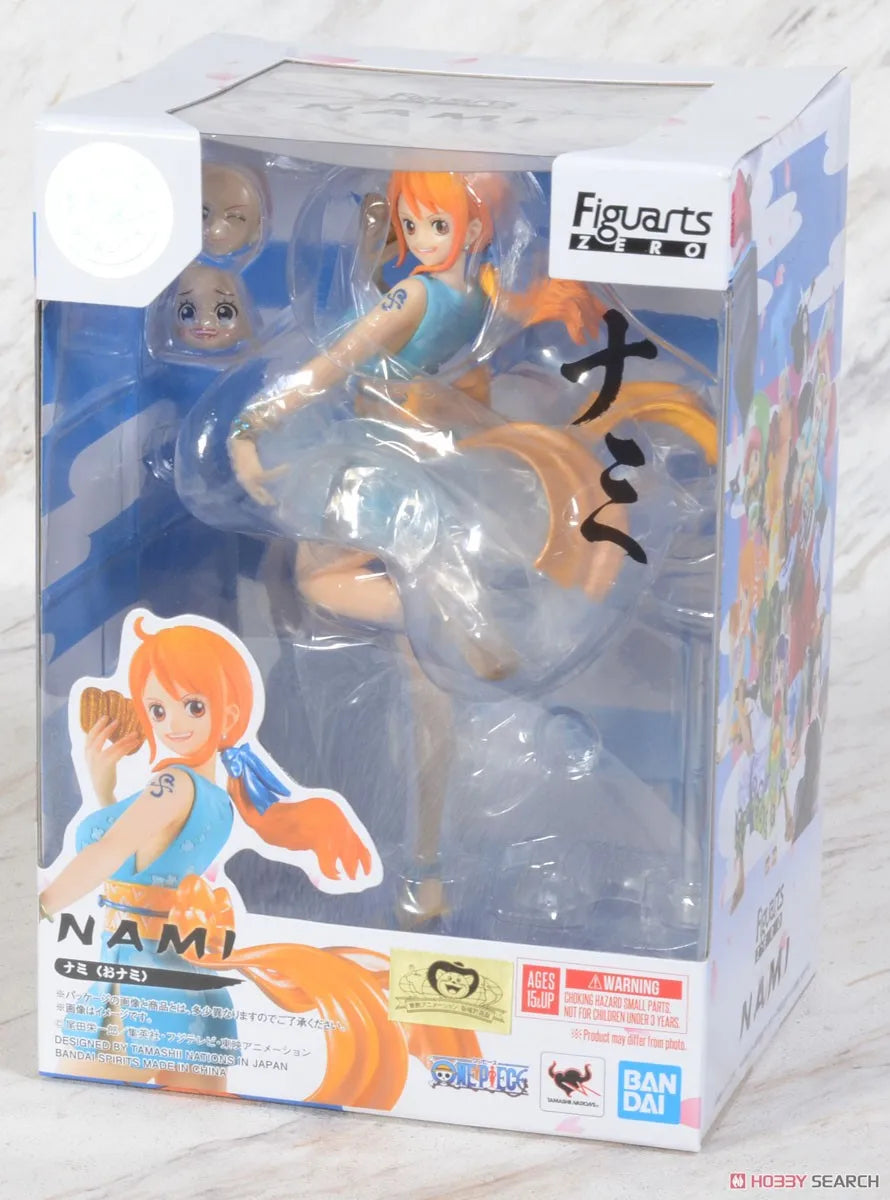 Auf Lager BANDAI Original Figuarts ZERO ONE PIECE Nami Kimono Wano Land Kunoichi Anime Figur Geburtstag Präsentieren Spielzeug Geschenke