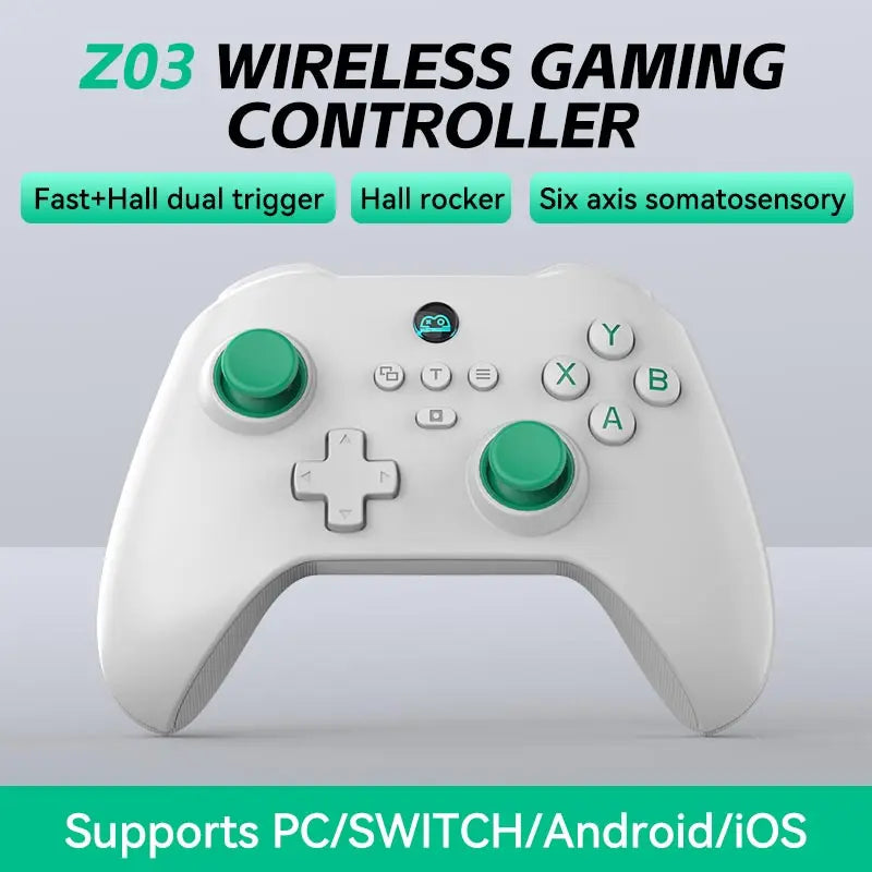 Bluetooth Wireless Gamepad For PlayStation4. Hall Joystick&Hall Triggers&Micro-switch, Android/iOS/Switch/PS4/PC Game Controller