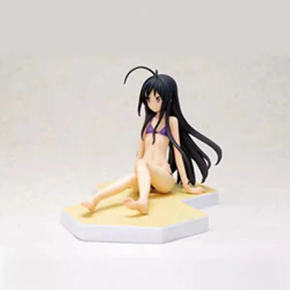 8,5 CM Anime Accel World Kuroyuki hime Figur Beach Queens 1/10 Badeanzug Sitzend Modell Spielzeug Geschenk Puppensammlung Actionfigur PVC