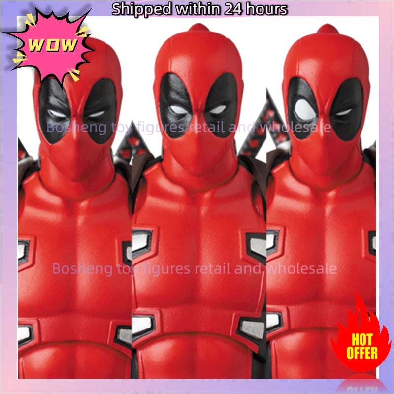 Original Medicom Toy Reissue Mafex 082 Deadpool Gurihiru Art Ver No.082 In Stock Anime Action Collection Figures Model Toys