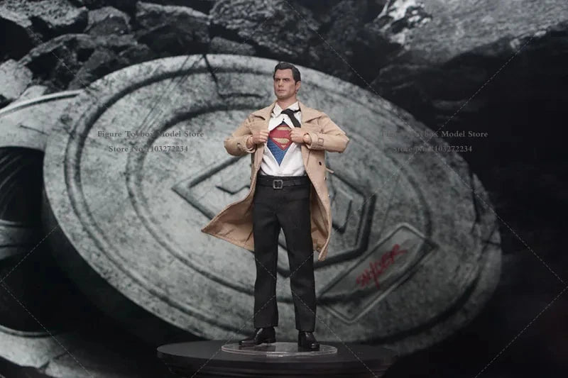 Manipple Studio 1/12 Super Hero Journalist Version Full Set Man Action Figure Clark Kent Body Model Toys Accessory For 6" Head