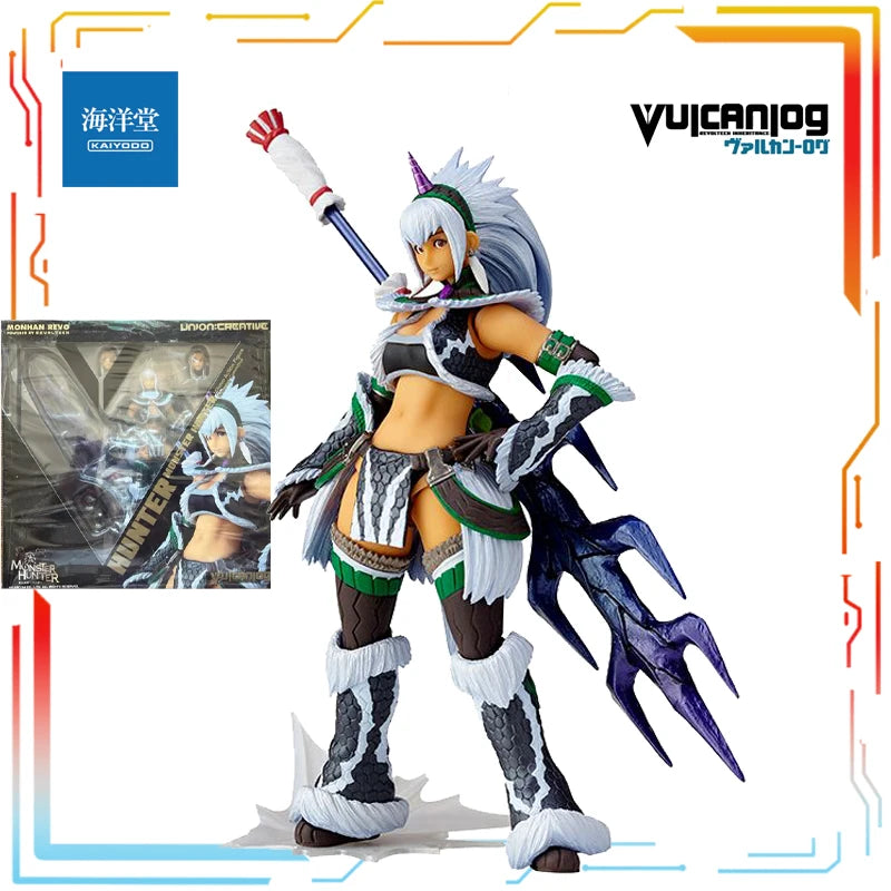 KAIYODO Original Finished Product Movable Vulcanlog Series Monster Hunter Anime Action Model Toys Collectible Gifts for Friend