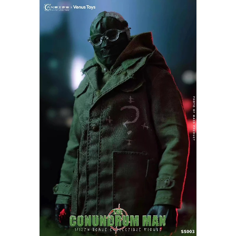 In Stock Six Feet Lane Studio x Venus Toys 1/12 Charming SS003 Riddler Action Figure Collectible Toy