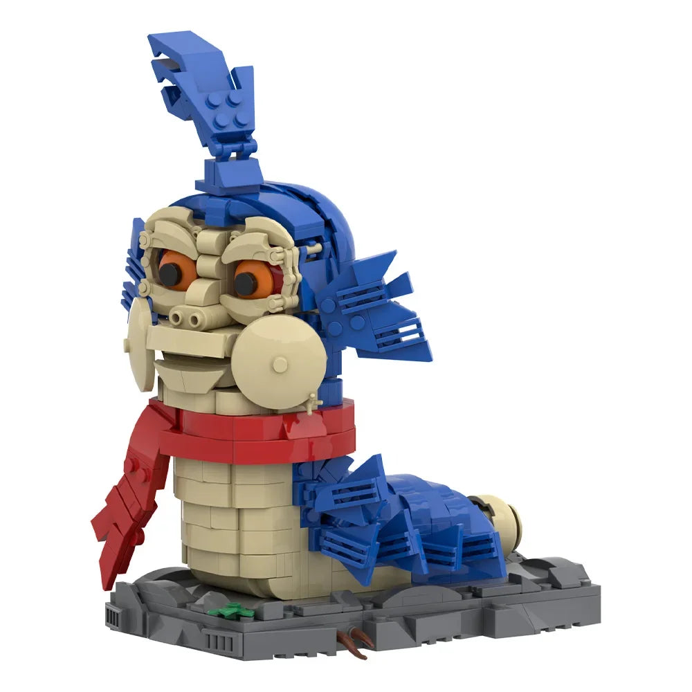 MOC The Worm Labyrinth Building Blocks 1986 Movie Scene Diorama for Adult Collectors Fantasy Film Character Model Kit