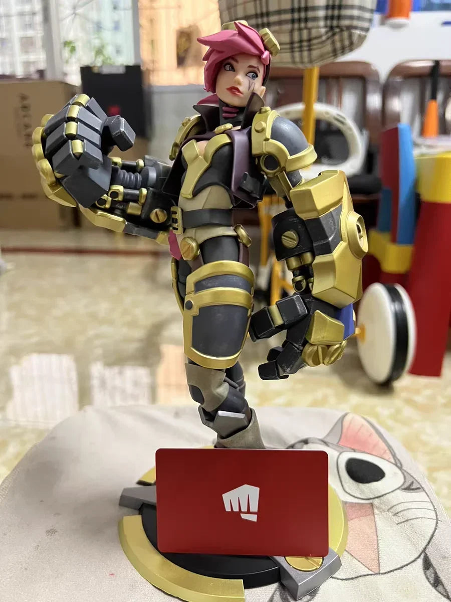 Hot League Of Legends Game Periphery Figure The Piltover Enforcer Vi Jinx Medium Sculpture Action Figure Model Collectible Gift