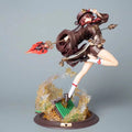 28CM Genshin Impact Hutao Anime Figure Hu Tao Combat Ver PVC Action Figurine Collectible Model Doll Decoration Toys Boys Gift