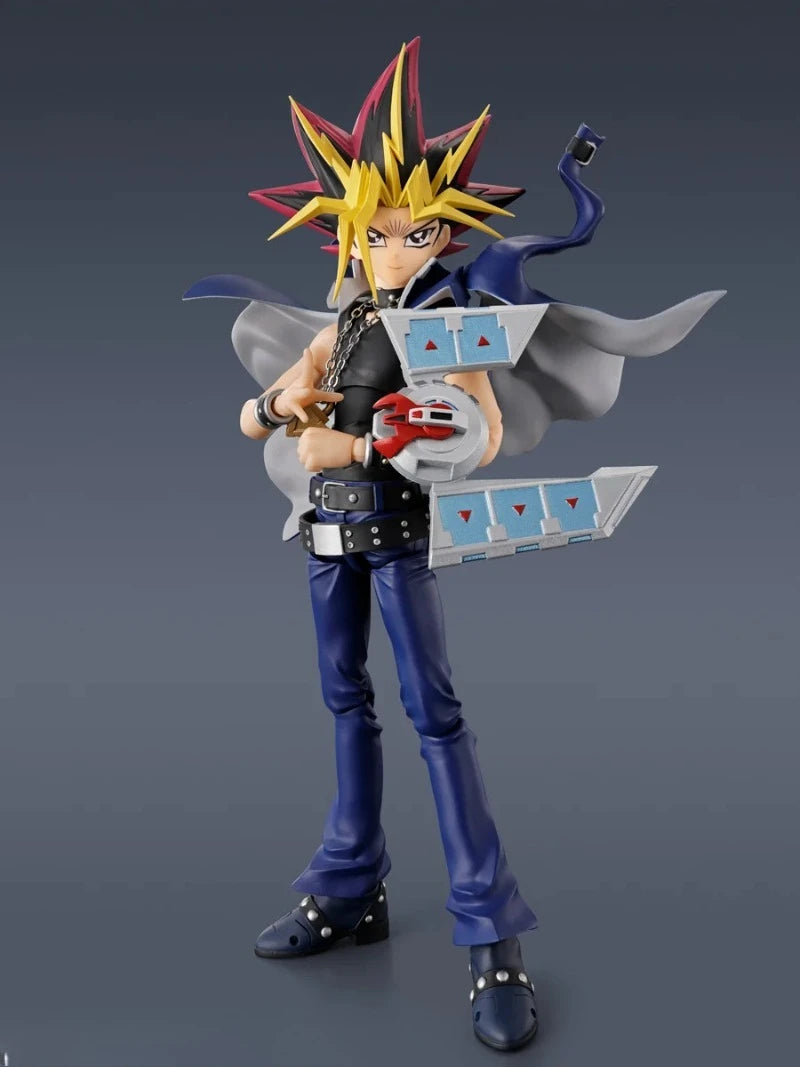 Bandai Original S.H.Figuarts Yami Yu-Gi-Oh Muto Dark Yugi Pharaoh Atem Collection Anime Action Figure Model Articulated Toy Gift