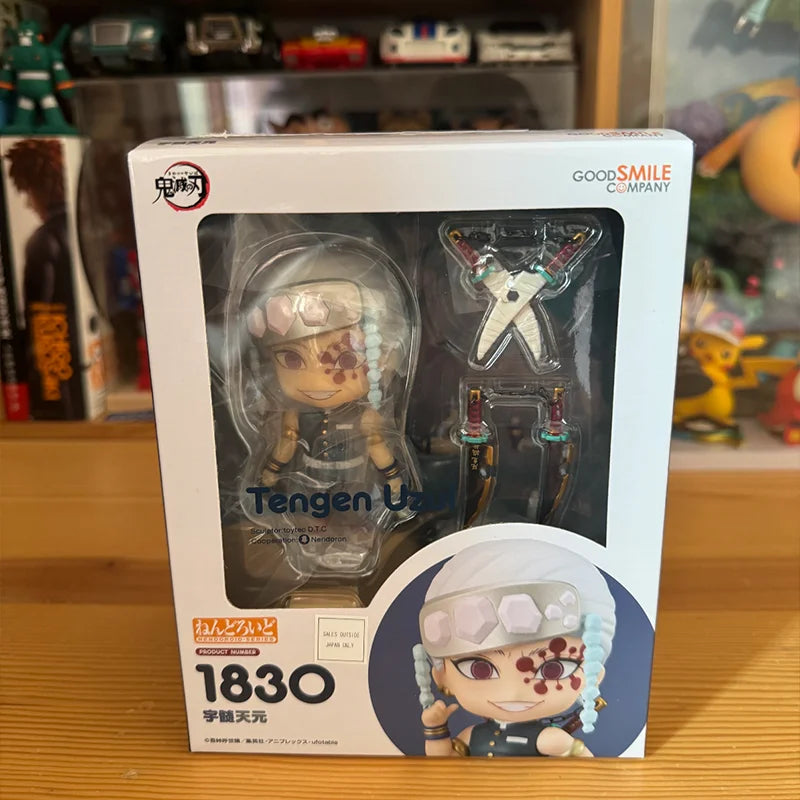 Genuine Good Smile Nendoroid Demon Slayer Uzui Tengen Model Anime Action Figure Toys Kids Room Ornament Girl Gifts Collection
