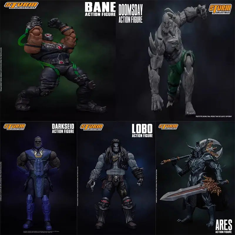 New DCIJ05 Storm Toys 1/12 Soldier Doomsday DARKSEID Bane LOBO ARES 6'' Action Figures Model In Stock For Fans Collection