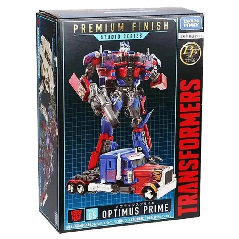 [In-Stock] Transformers Premium Finish PF SS-05 Optimus Prime Exquisite 16.5cm Voyager Class Action Figure Robot Model Toys
