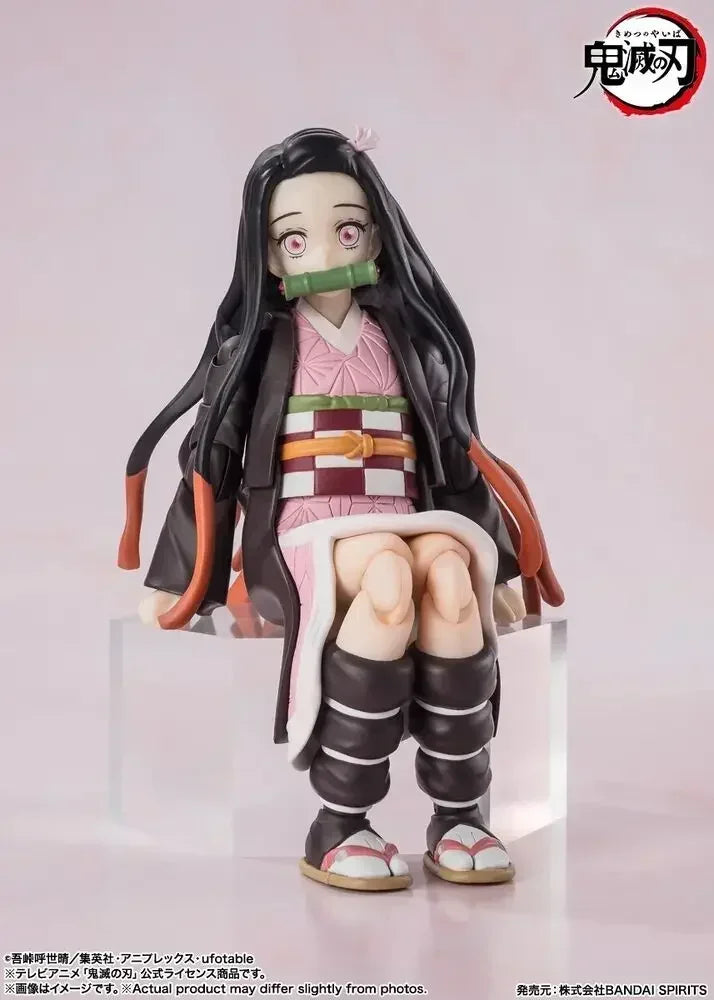 Bandai S.H.Figuarts Shf Nezuko Kamado Demon Slayer Action Figure Collectible Model Toy Gift Anime Figure Model Toy in Stock