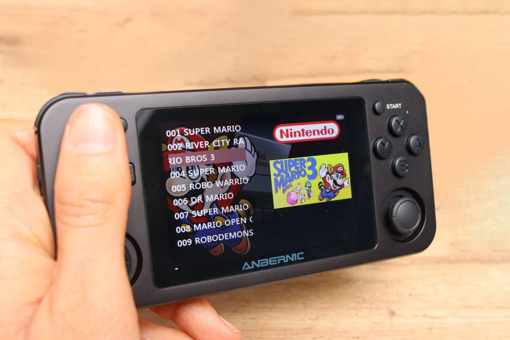 Original RG351M Game Console 3.5-inch IPS Screen 1GB+64GB Retro Handheld DS GB GBA GBC WSX MSX N64 SMD MAME Games WiFi Connect