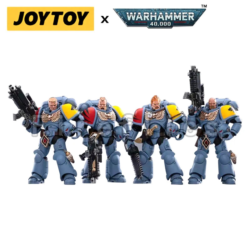 1/18 JOYTOY Action Figure (4PCS/SET) 40K Space Wolves Battle Pack Hunter Pack Anime Model Toy