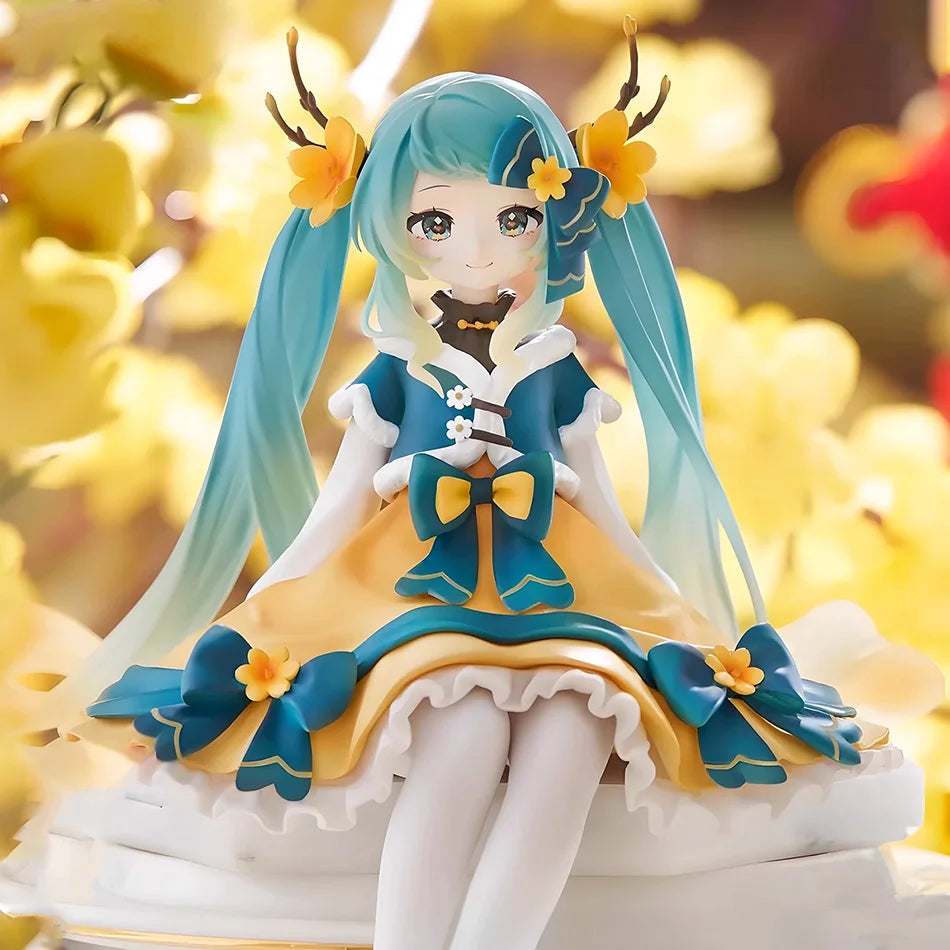 Anime Figure Hatsune Miku Noodle Stopper Figure 2025 Spring Festival Ver. Action Figurine Collector Model Doll