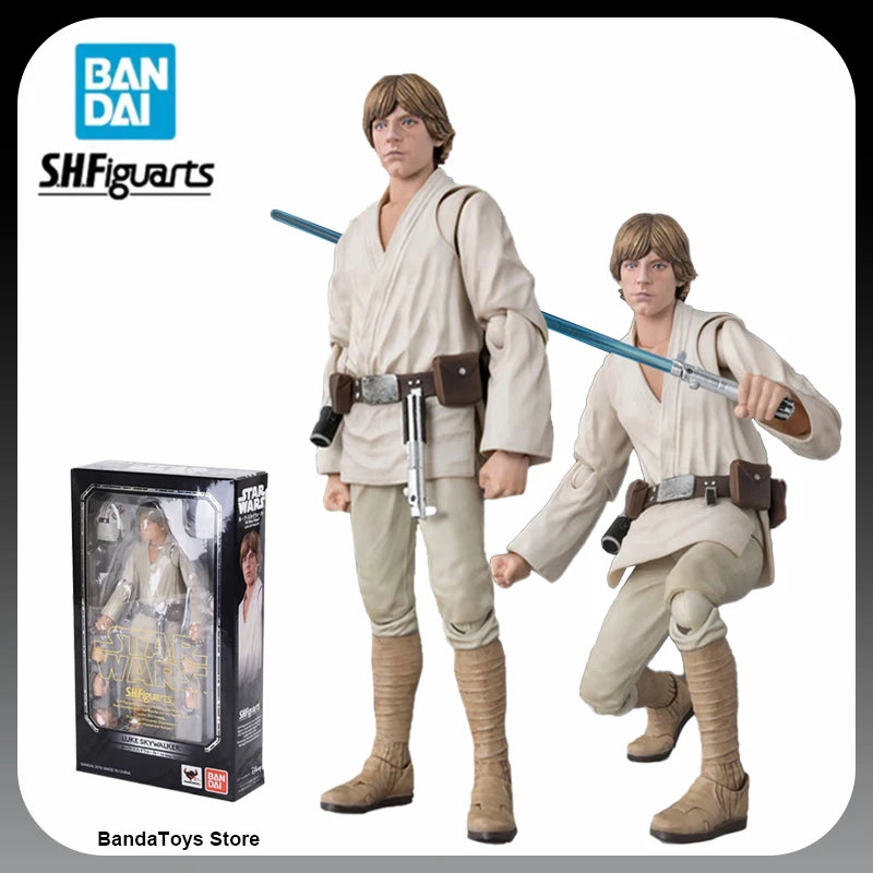 In Stock 100% Original Badai S.H. Figuarts Luke Skywalker A NEW HOPE Star Wars Anime Action Collection Figures Model Toys