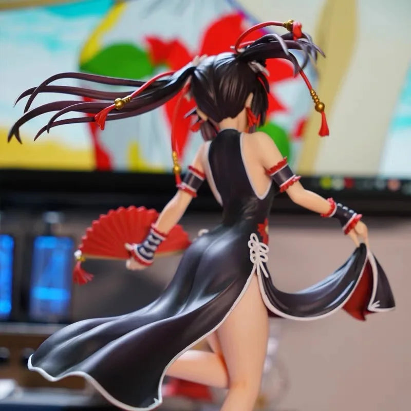 21cm Date A Live Tokisaki Kurumi In Cheongsam Anime Girls Figure Model Statue Boys Collection Desktop Decoration Ornament Toys
