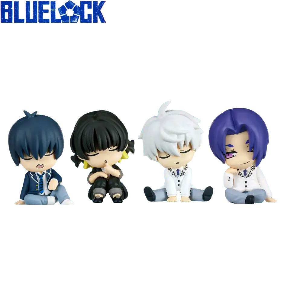 4pcs/set BLUE LOCK Anime Figures Doll Isagi Yoichi Nagi Seishiro Bachira Meguru Mikage Reo Action Figure Model Toys for Children