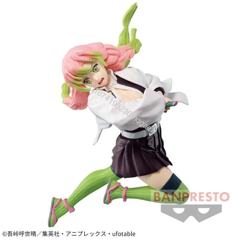В наличност Bandai Original Demon Slayer VIBRATION STARS Kanroji Mitsuri Около 12 см височина екшън фигурки колекционерски модел играчка подарък