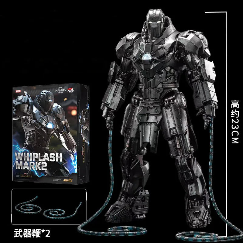 ZD Toys Iron Man Series Blacklash Figures 1/10 Whiplash Action Figurines Movie Statue Model Adult Collect Gift