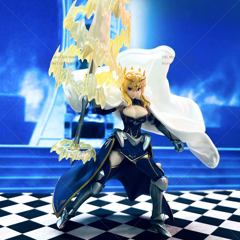 1/12 Scale Female Clothes White Cloak Fate/Zero Altria Pendragon Japanese Anime For figma 6-inch Action Figure Soldier Scene