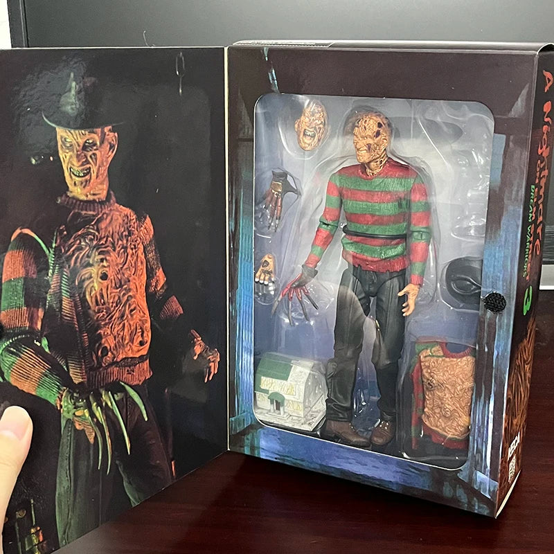 NECA Freddy Krueger Actionfigur Trick R Treat Sam Figur Freddy's Revenge Horror Modell Spielzeug Halloween Christina Geschenke