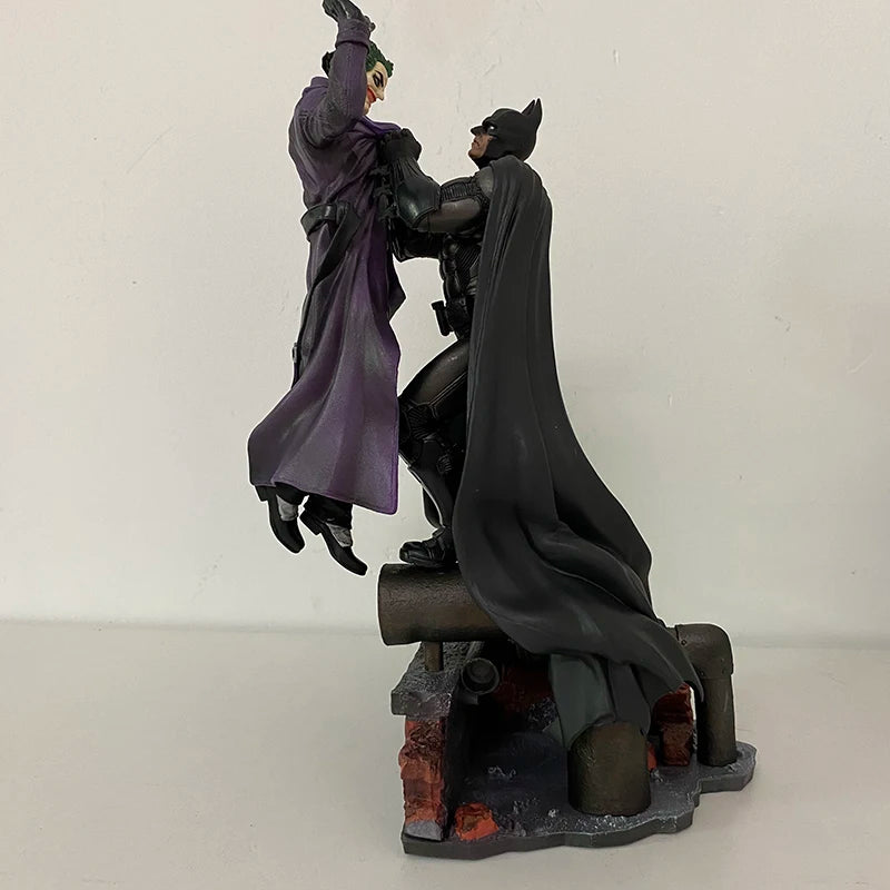 Batman VS Joker Action Figure Arkham Comic Anime Bruce Wayne Joker Figure With Base Big Statue Collection Model Halloween Gifts