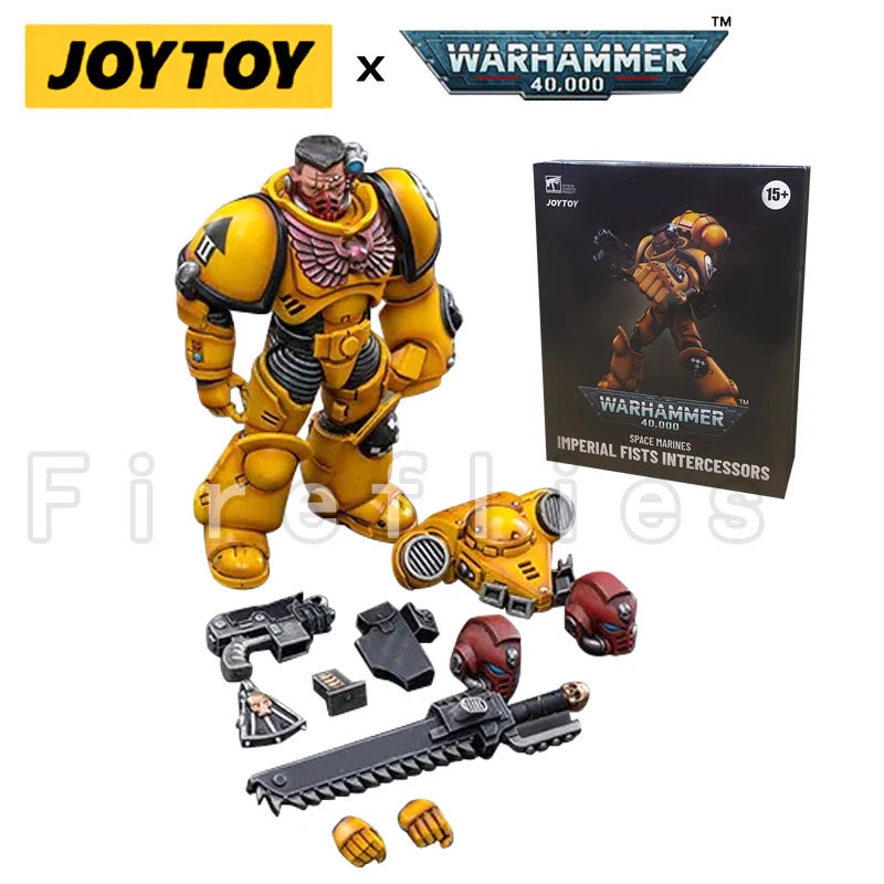 1/18 JOYTOY Action Figure (4PCS/SET) 40K Fists Intercessors Anime Collection Model Toy