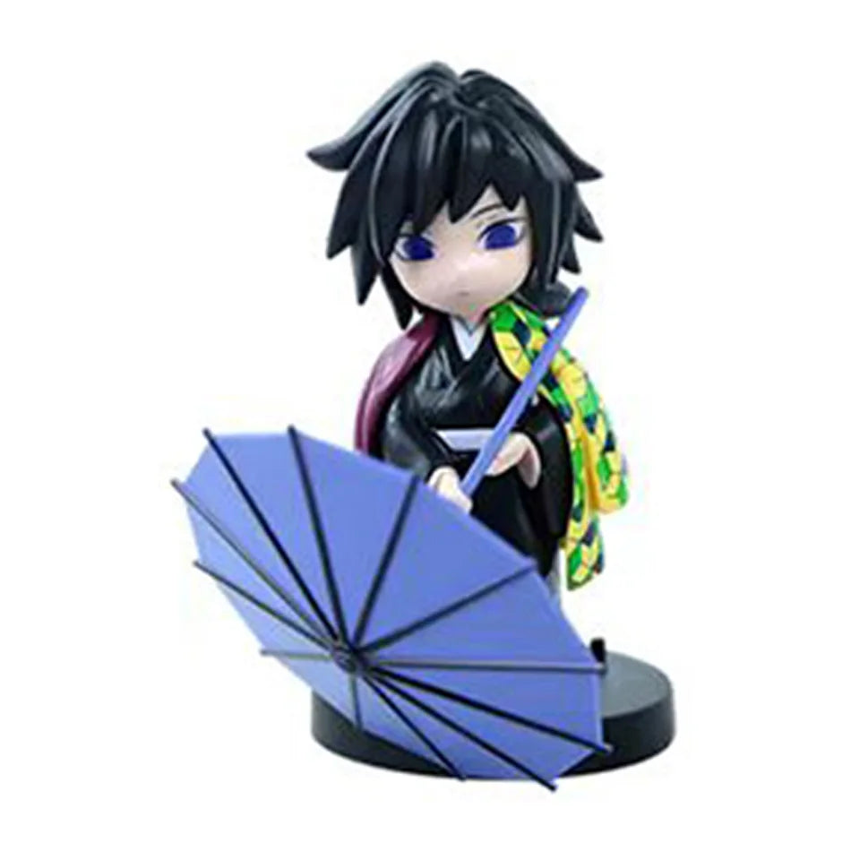 Demon Slayer Plum Rain Series Blind Box Nezuko Tanjiro Q Version PVC Figures Mystery Pack Birthday Christmas Gift