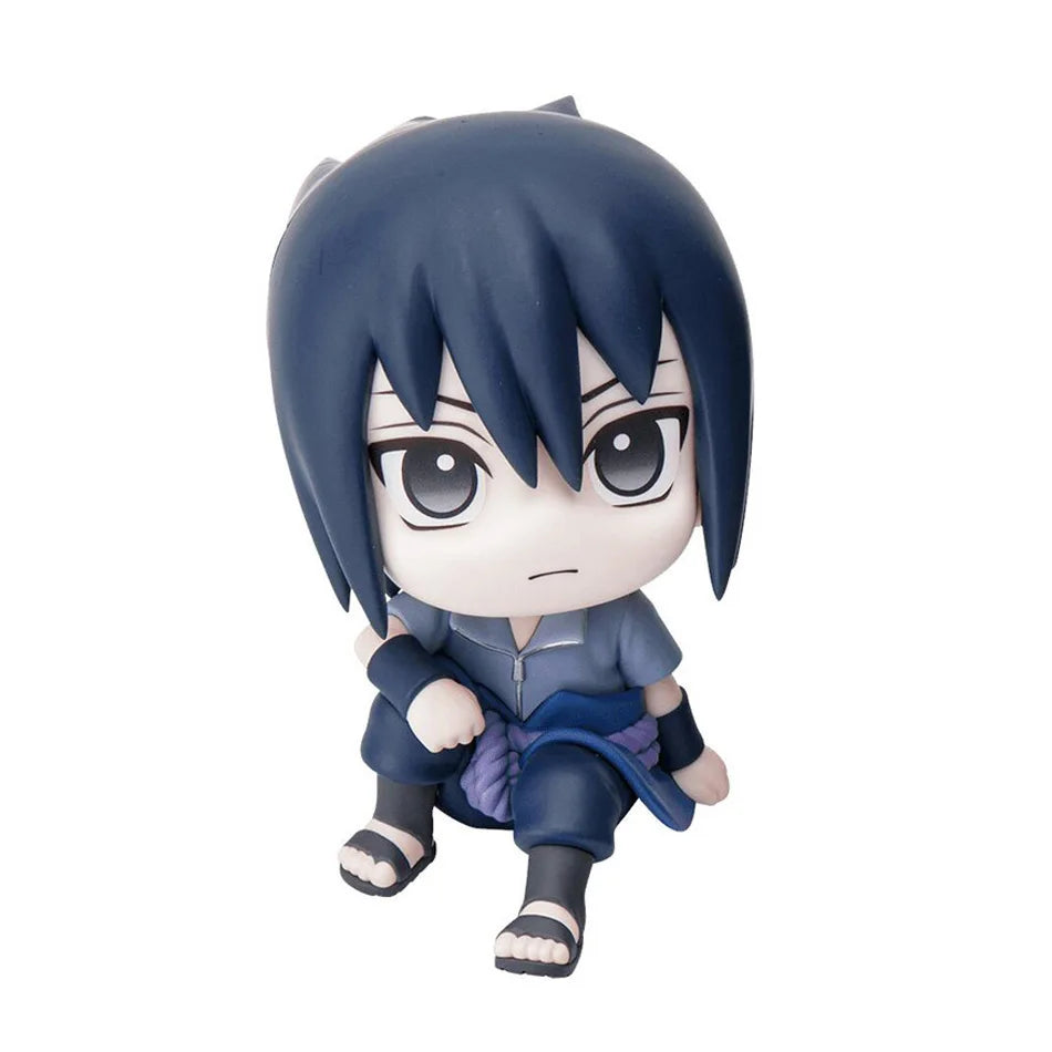 Anime Naruto Figure Naruto 9cm Kakashi Action Figure Q Version Kawaii Sasuke Itachi Figurine Car Decoration Collection Model