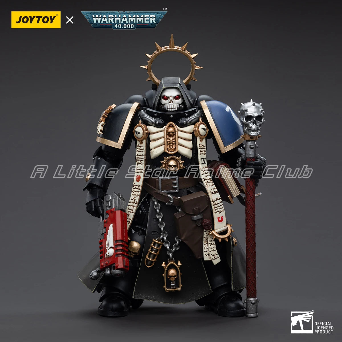 In Stock JOYTOY WARHAMMER 40000 1/18 Action Figure Ultramarines Primaris Chaplain Brother Varus Model Collection Toys