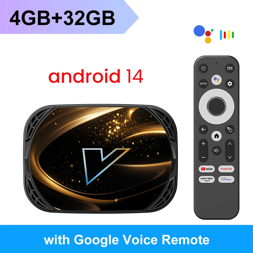 VONTAR X5 Android 14 TV Box Amlogic S905X5M(S905A) 4GB 128GB 32GB 64GB 1000M Wifi6 4K AV1 Google Play Media Player Set top box