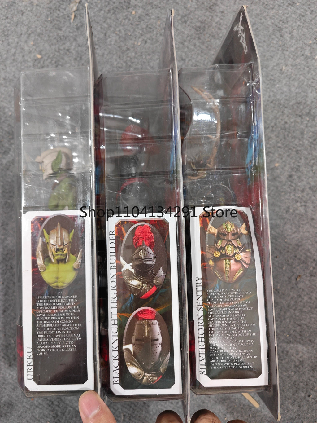 Original Edition Four Knights Mythic Legion Silverhorn Sentinel Silver Armor Beastman Black Knight Action Figure