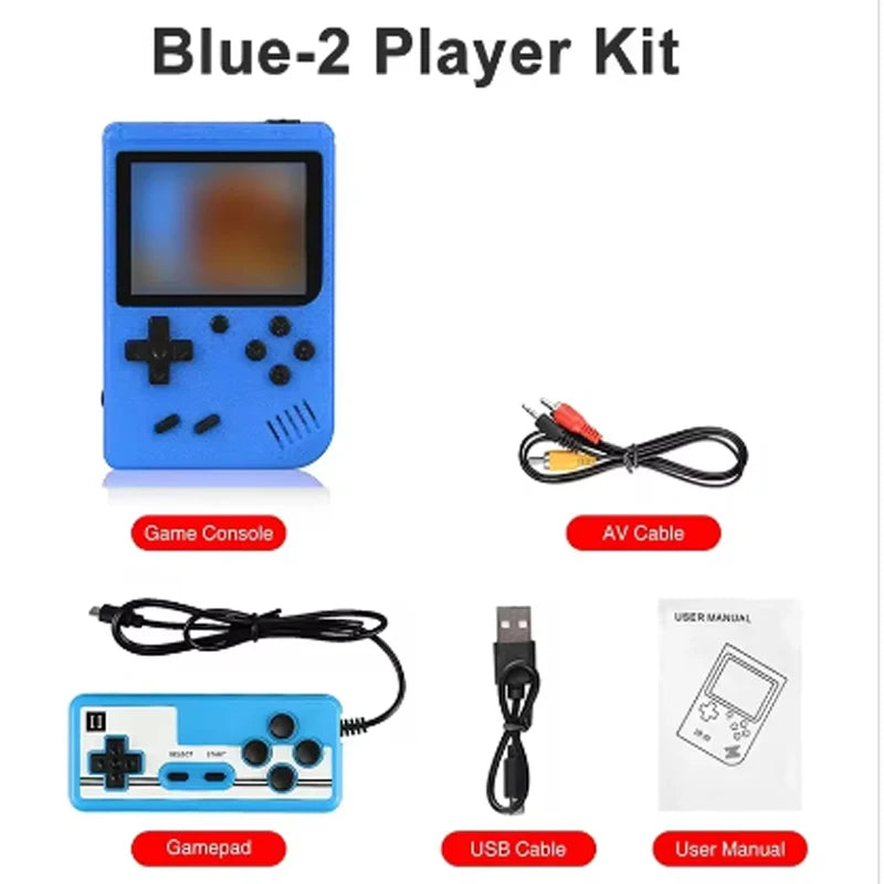 500-in-One Classic Mini Handheld Console for Children and Students: A Nostalgic Macaron-Style Handheld Game Console