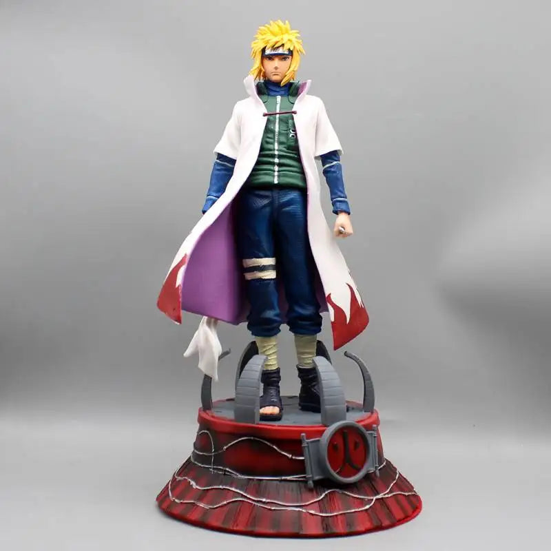 37 cm große NARUTO Namikaze Minato Vierter Hokage Actionfigur Anime-Zubehörmodell Schreibtischornament Puppe Spielzeugsammlung