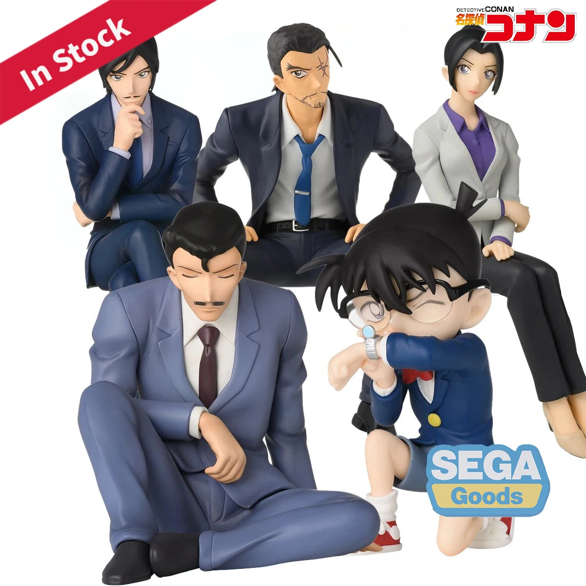 In Stock Original Sega Prepainted Premium Chokonose Edogawa Conan Mouri Kogorou Morofushi Takaaki  Uehara Yui Yamato Kansuke