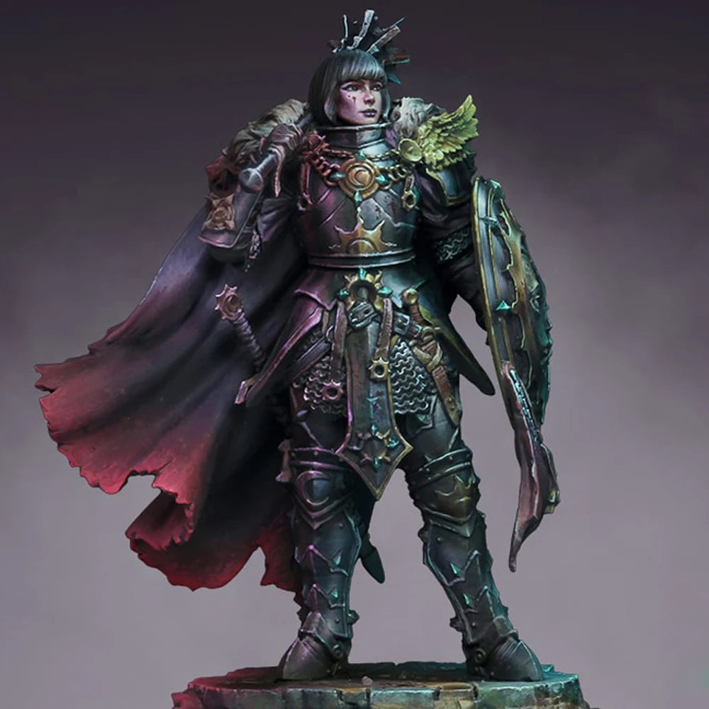Resin Model figure, GK, 1/24 Swordsman, Fantasy theme, Unassembled and unpainted kit