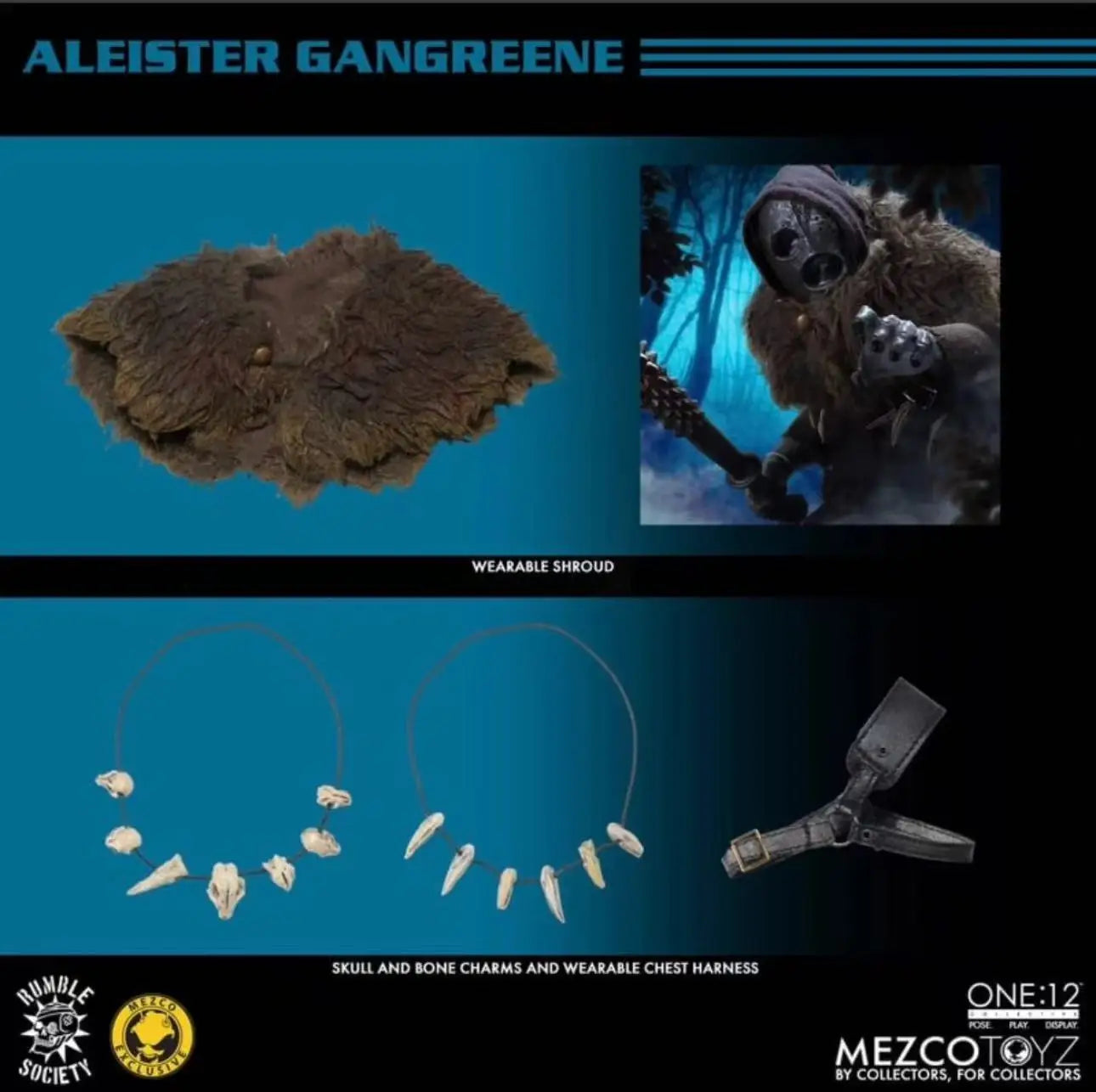 Mezco Gangrene Manor Aleister's Gangrene Corrupt Gravedigger Fourth Ant 1:12 Action Figure Figure