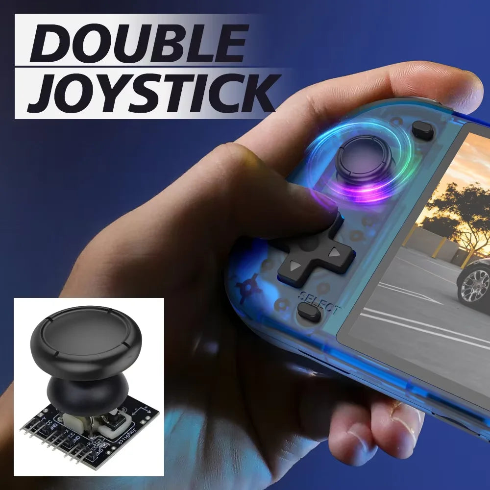 Neue R50S Retro-Handheld-Konsole 5,1-Zoll-IPS-Bildschirm 4200 mAh Tragbarer Videoplayer 128 GB 20000+ Spiele PSP PS1 Gameboy Geschenke