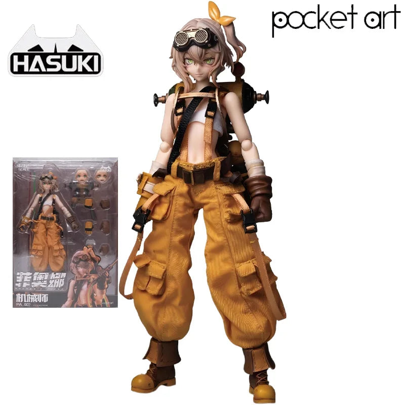 HASUKI Pocket Art Series Model Kit | Anime Mini Figure Assembly Set | DIY Collectible Craft for Hobbyists & Adults