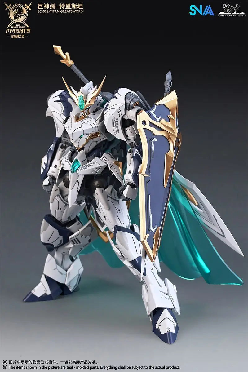 Original Snaa Hg 1/144 Sc-002  Titan Greatsword Tristan Assemble Model Kit The Round Table Knights Action Figure Model Toys Gift