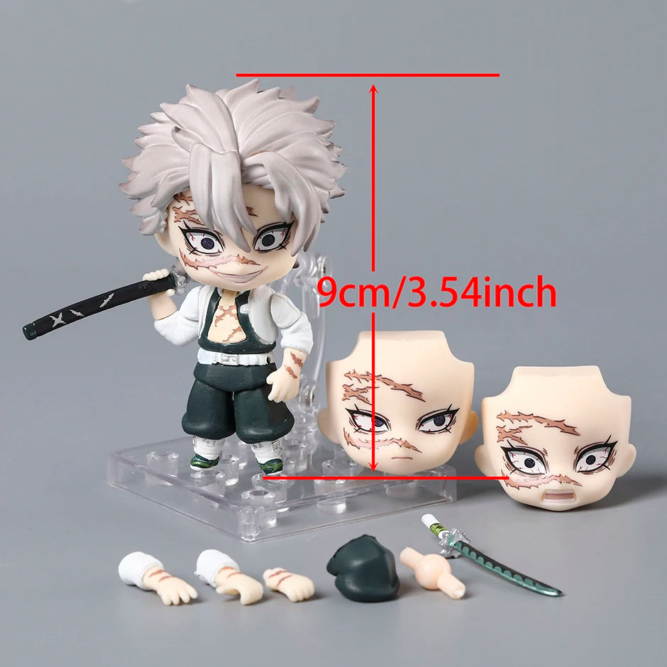 Shinazugawa Sanemi Q Figure PVC Action Model Toy Anime Doll