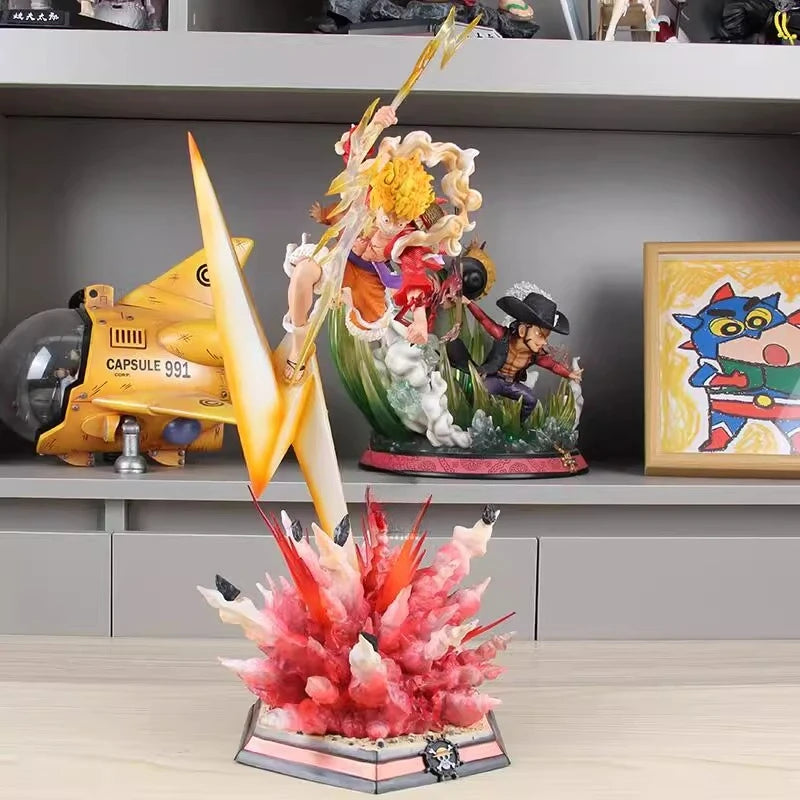 50cm ONE PIECE Monkey D. Luffy PVC Anime Figure Peripheral Model Scene Statue Desktop Decoration Ornaments Birthday Gifts Toys